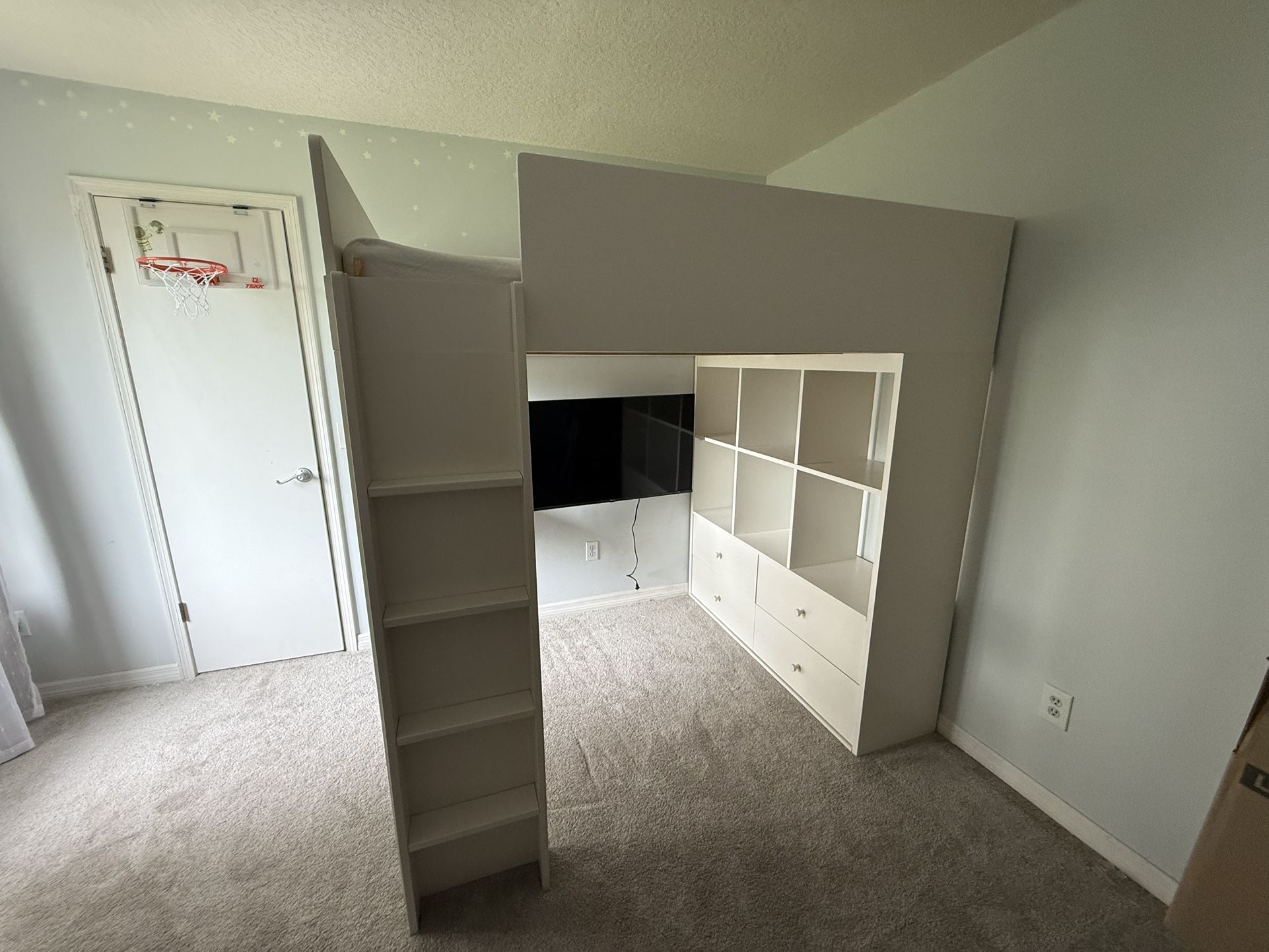 West Elm - Milo Full Loft Bed w/ Desk - White