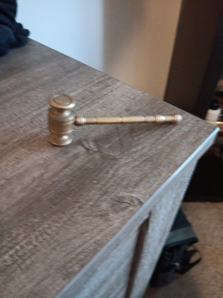 Brass gavel