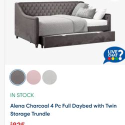 Full Size Day Bed w/twin Trundle 