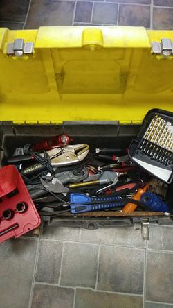 Stanley Tool Box With Tools