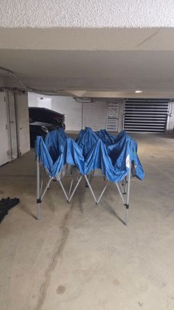 Blue Pop-Up Canopy Tent 10x10  with Frame