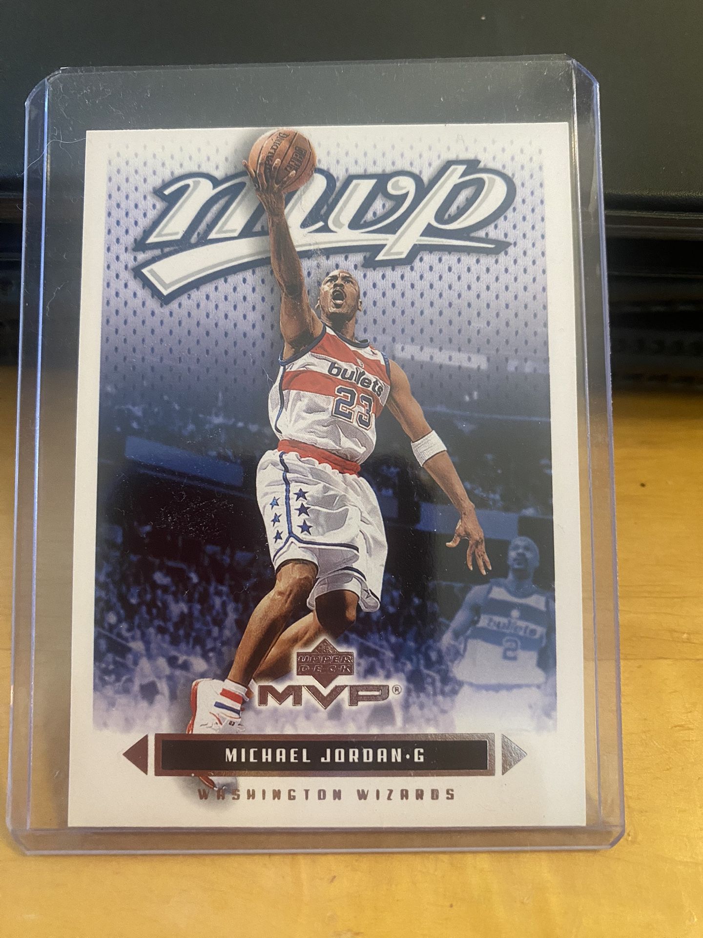 Michael Jordan Rare Card Wearing Bullets Jersey