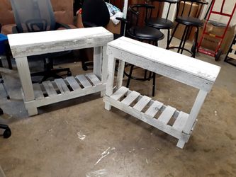 New set of 2 handmade barnwood table see pictures for dimensions