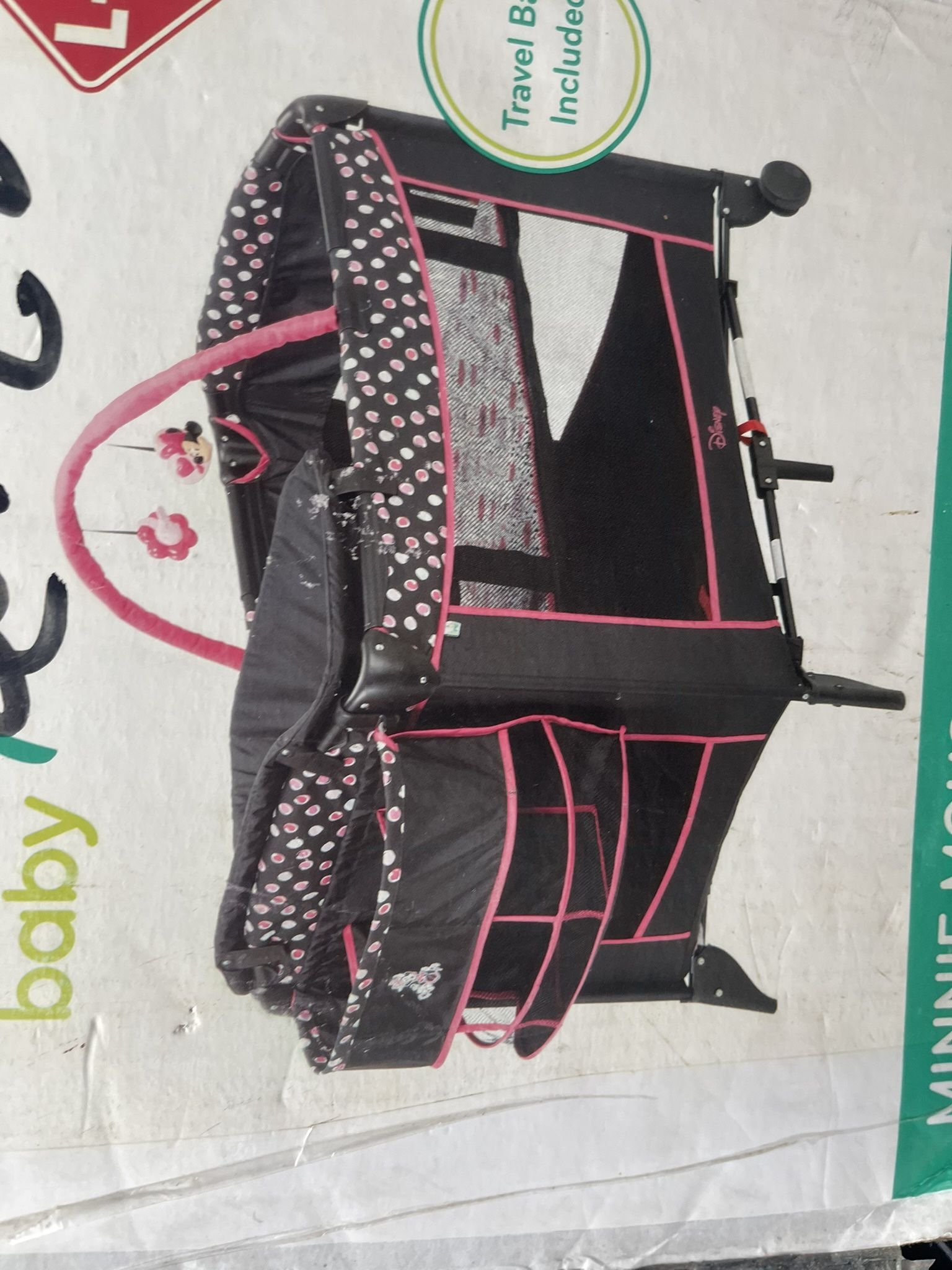 Minnie Mouse Disney Play Yard Bassinet Changer All In One