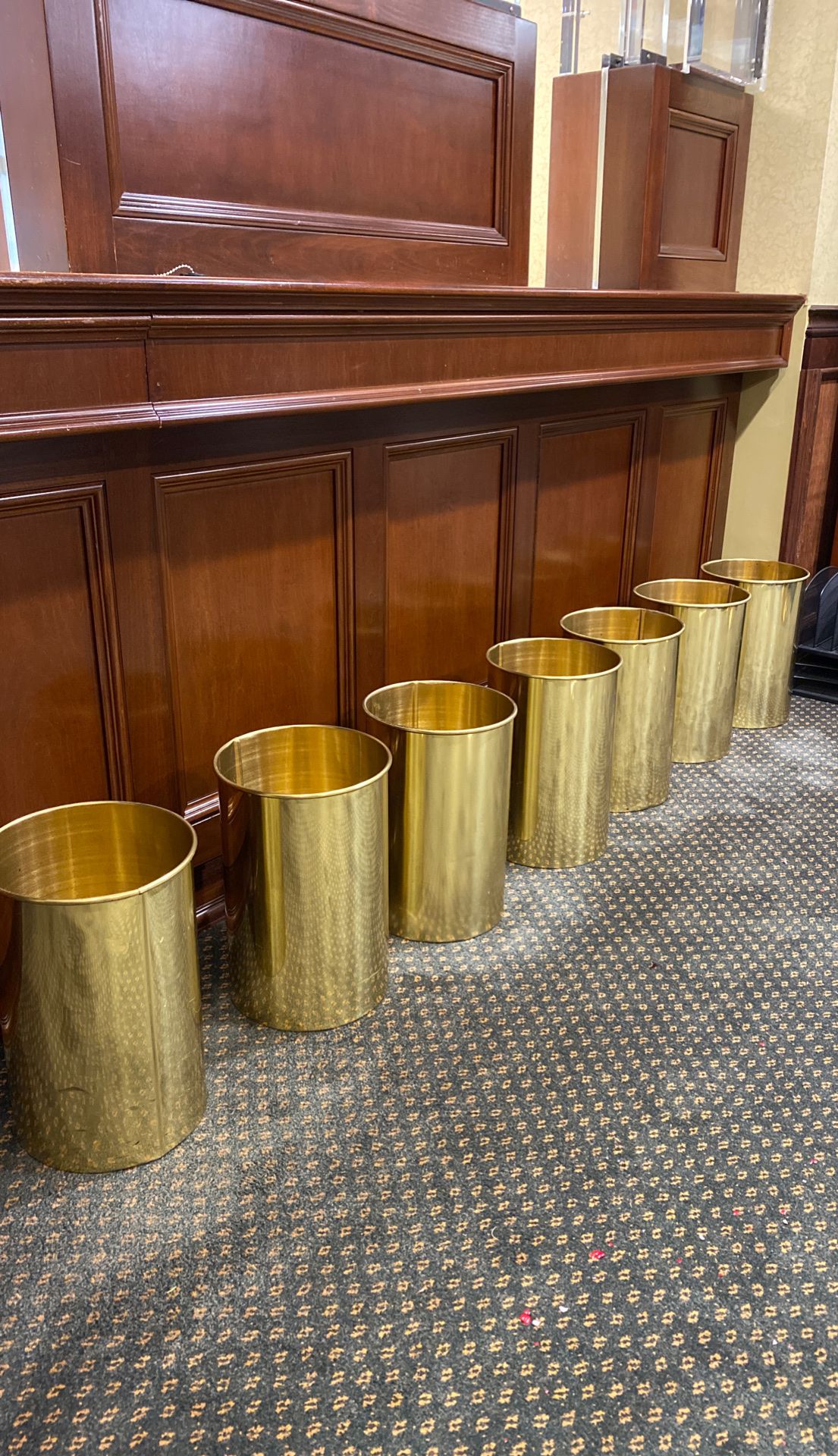 7 Glaro Gold 10” Garbage Pales
