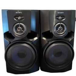 Sony SS-MG110 Bookshelf Speakers Set of 2 UNTESTED