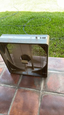 vintage heavy duty box fan