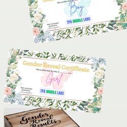 Gender Reveal Test And Result Panel