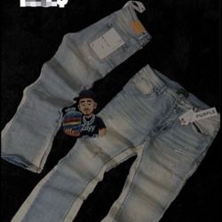 Purple jeans
