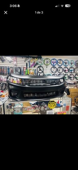 For 15-23 Dodge Charger Scat Pack SRT 392 Hellcat Front Bumper Cover W/ Foglight
