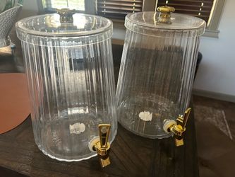 Two beverage dispensers