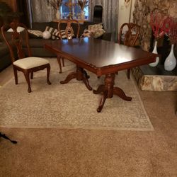 Dining Table w/6chairs 5to 7ft.
