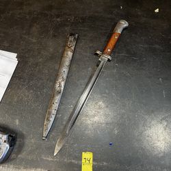 WW2 Rare Czech CSZ Mauser With Scabbard excellent condition 74