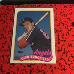 4 Baseball cards Dick Schofield