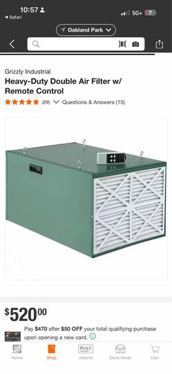 Air filters for shop