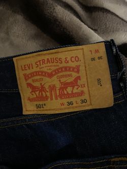 Blue Rigid Levi 501s 