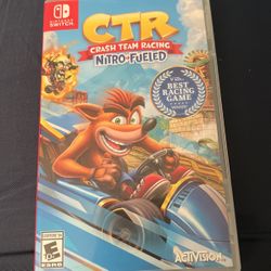 Nintendo Switch game CTR CRASH TEAM RACING NITRO FUELED 