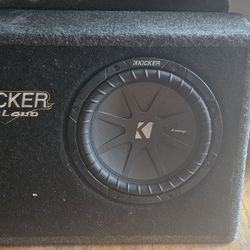 Kicker Livin Loud Sub Box With Comp R Sub