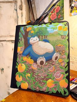 Gengar Card Toploader Binder Hand Painted