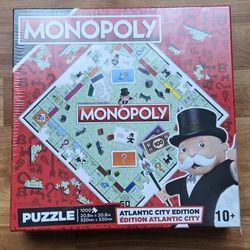 Monopoly Puzzle Atlantic City Edition  - NEW