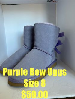 Purple Ugg Boots Size 8 New 