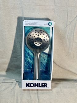 Kohler Claro 3-Spray Wall Mount Handheld Shower Head 1.75 GPM in Vibrant Brushed