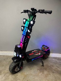 glidezone 10,000watt dual motor scooter 51 mph 50 miles