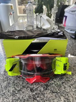 100% Armega Motocross Goggles With 100% Forecast Screen Technology
