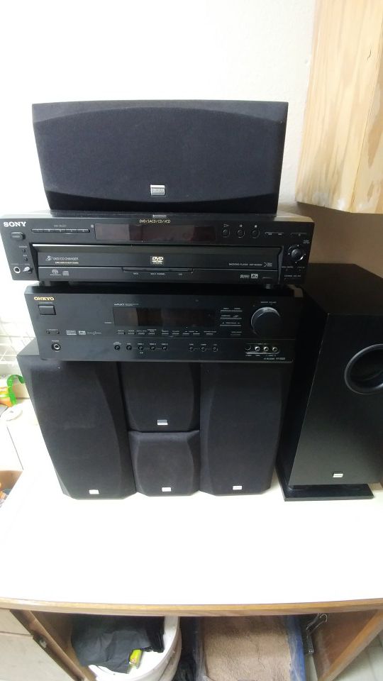 Onkyo Sound system & Sony DVD player