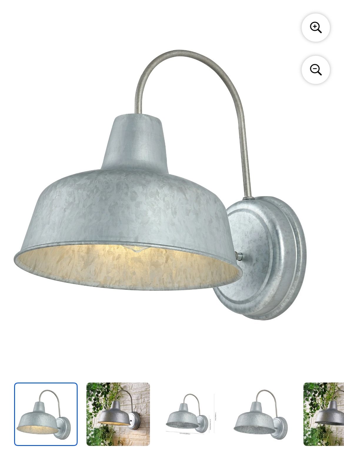 Set Of 2 Safavieh Jennine New In Box Exterior Barn Lights