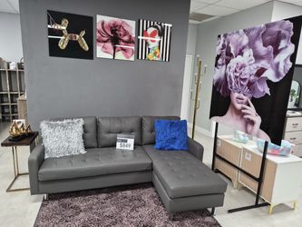 New Sectional faux leather
