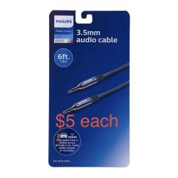 Philips 3.5mm Auxiliary Audio Cable 