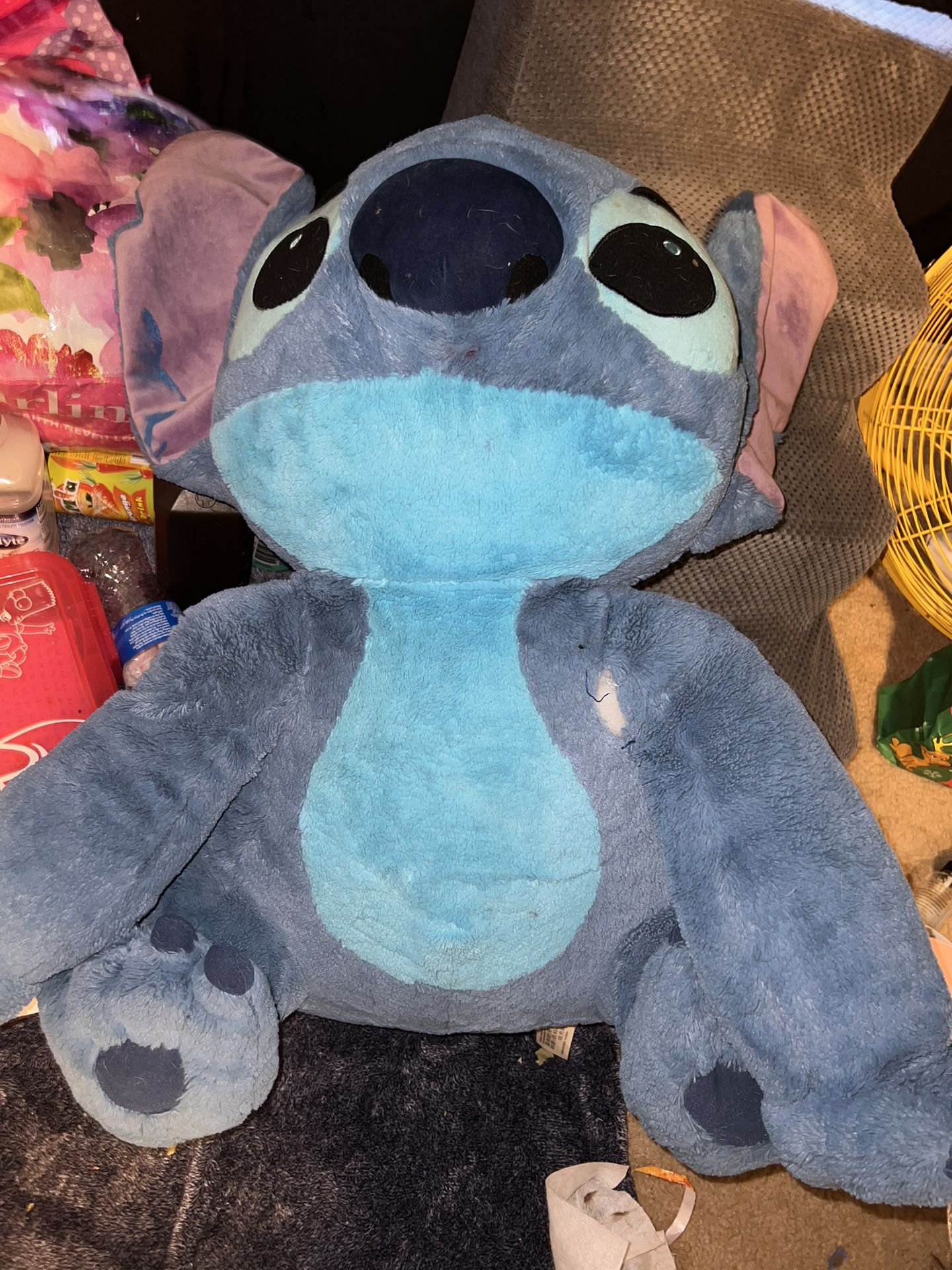 Big Ass Stitch Teddy Bear That I Got At Disneyland Lol