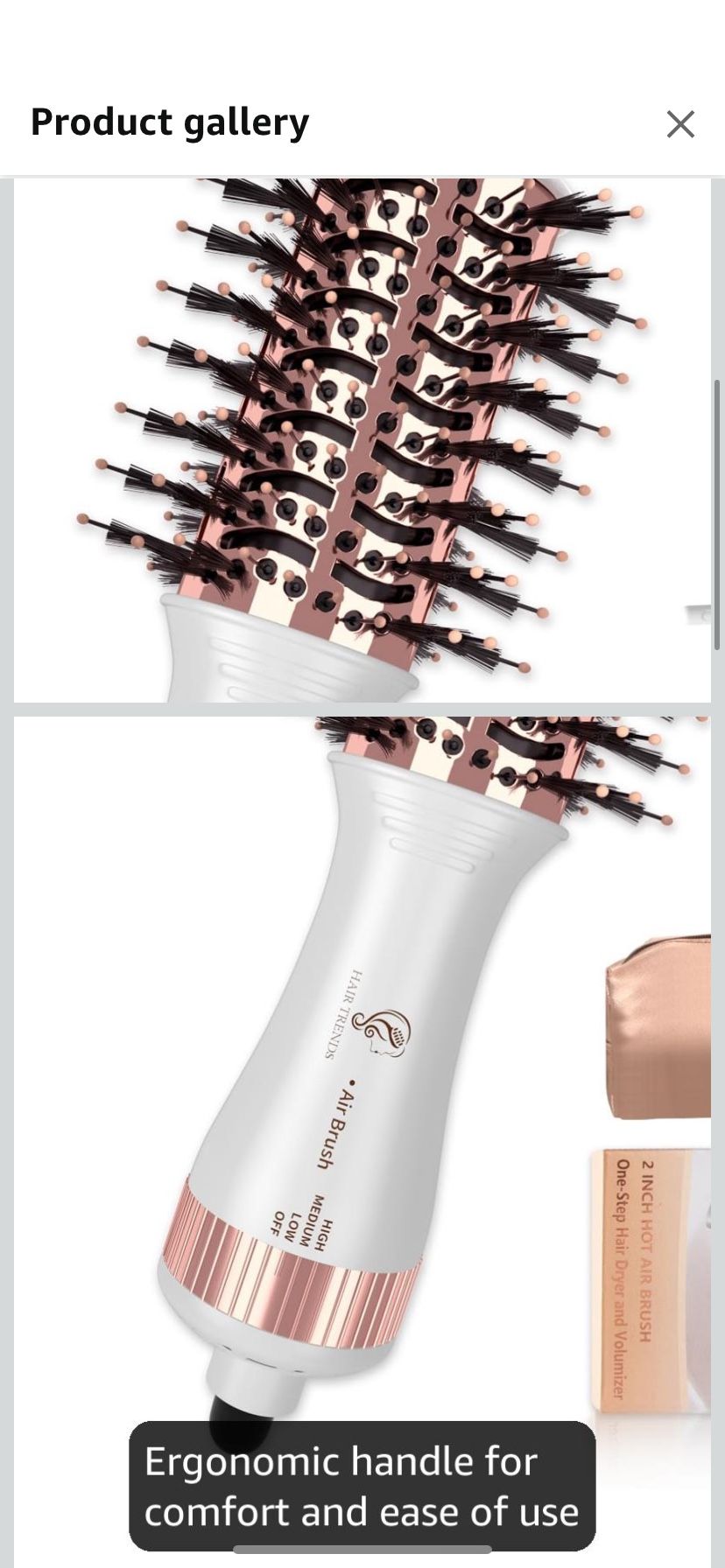 Travel Hair Dryer Brush, Nano Titanium 2 Inc