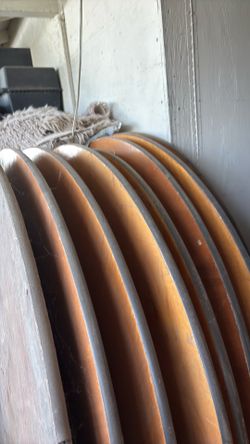 8 big round party tables