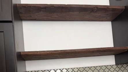 Custom fit Rustic wooden floating shelves