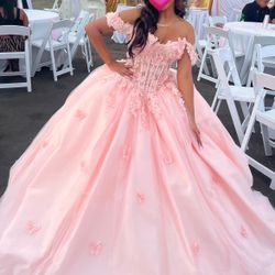 pink quince dress