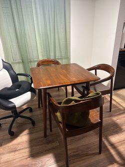 WEST ELM DINING TABLE SET WITH CHAIRS