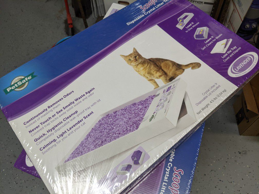 Scoop Free Disposable Litter  & Tray (Lavender)