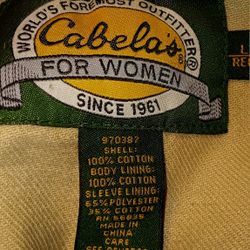 Women's CABELAS Ranch Coat Sz.L
