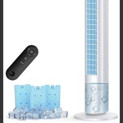 Windowless Portable AC, 3 Speeds, 1.2L Tank, 20ft Remote, 70 Oscillating