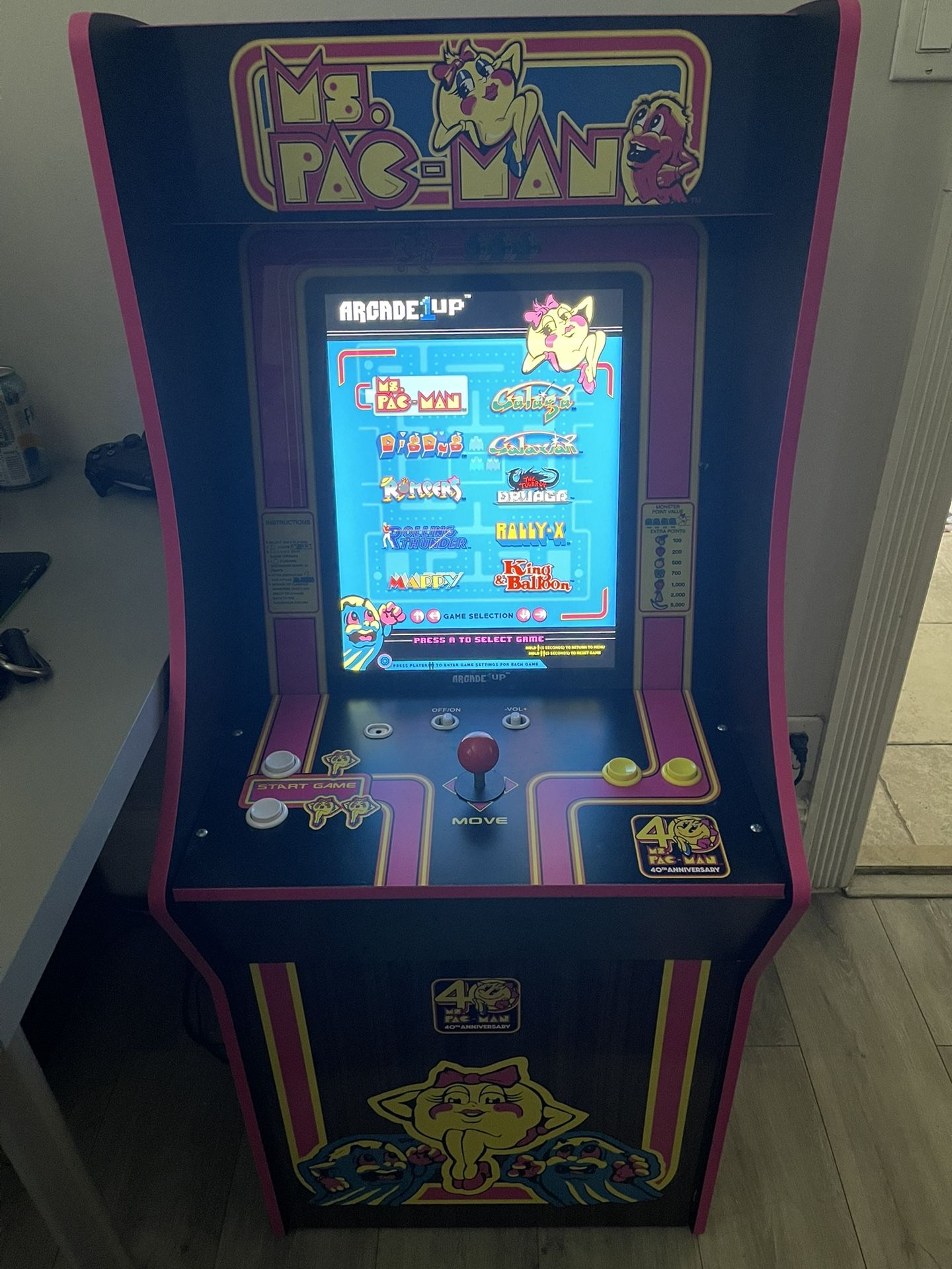 Ms Pac-Man Arcade Game. 