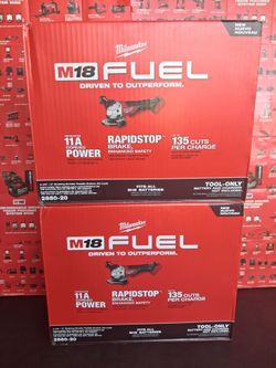 MILWAUKEE M18 FUEL 18V LITHIUM-ION BRUSHLESS CORDLESS 4-1/2-IN./5-IN. GRINDER WITH PADDLE SWITCH ( TOOL ONLY  )
