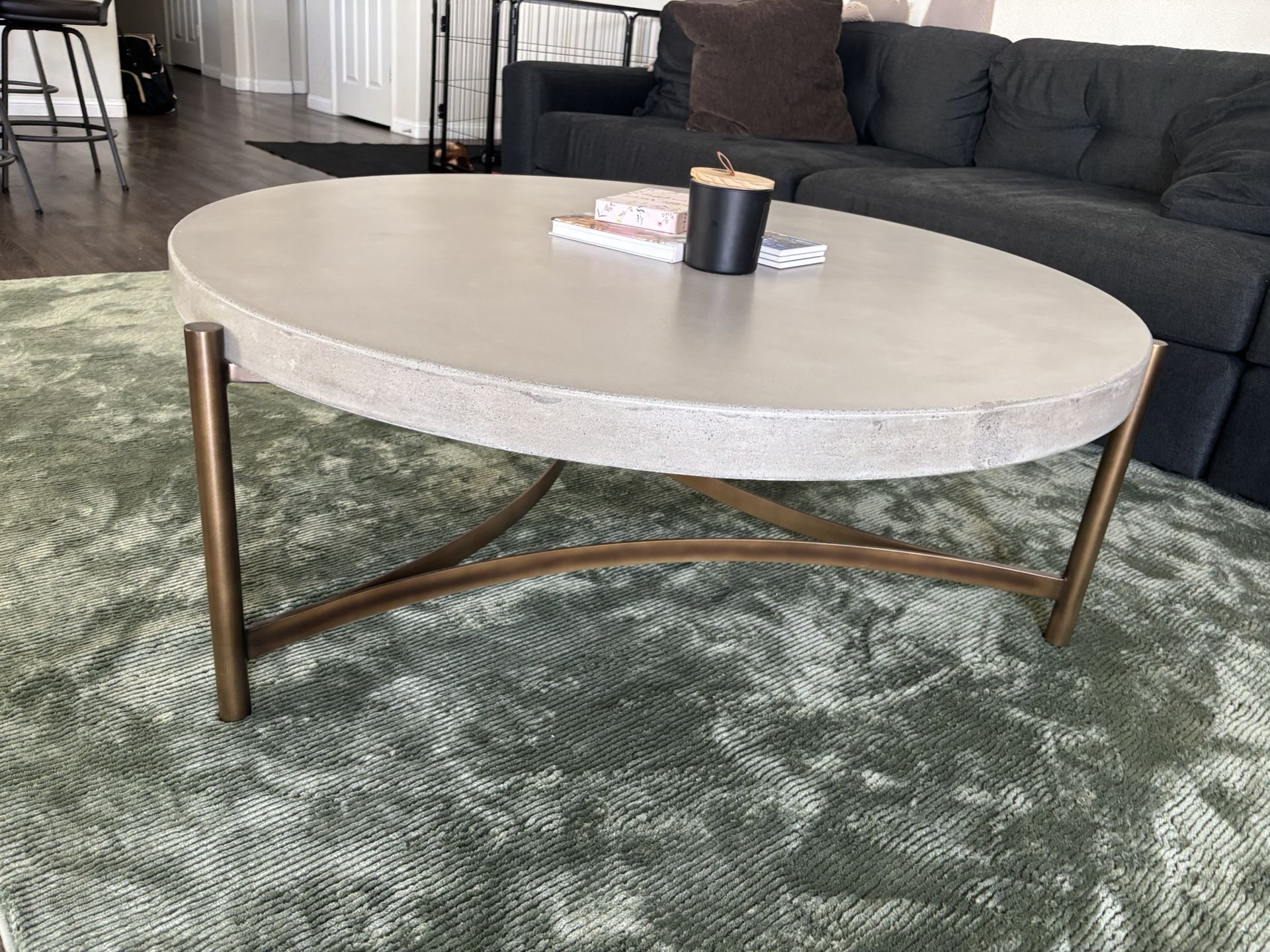 Living Spaces Concrete Coffee Table