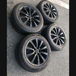 4 X 225/55r17 5x4.5 5x114.3 Stock Lexus IS Toyota Camry Ford Mustang Civic Sentra Altima rims Wheels 80% Treads Tires !!!!