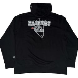 New Era Las Vegas Raiders Pullover Hoodie Sweatshirt Mens L-2XL Black New 