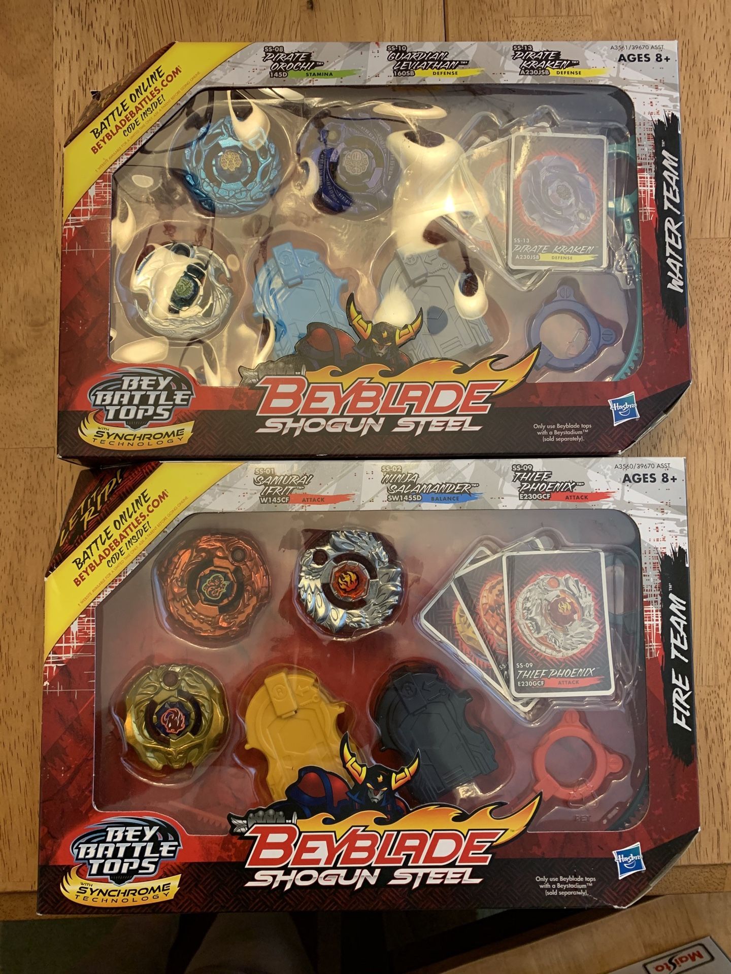 2 boxes of BeyBlades from 2013- New
