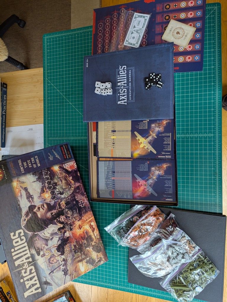Axis & Allies Board Game (Mint Condition w/ All Pieces)