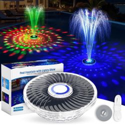 Solar Pool Fountain  w/ LED Lights