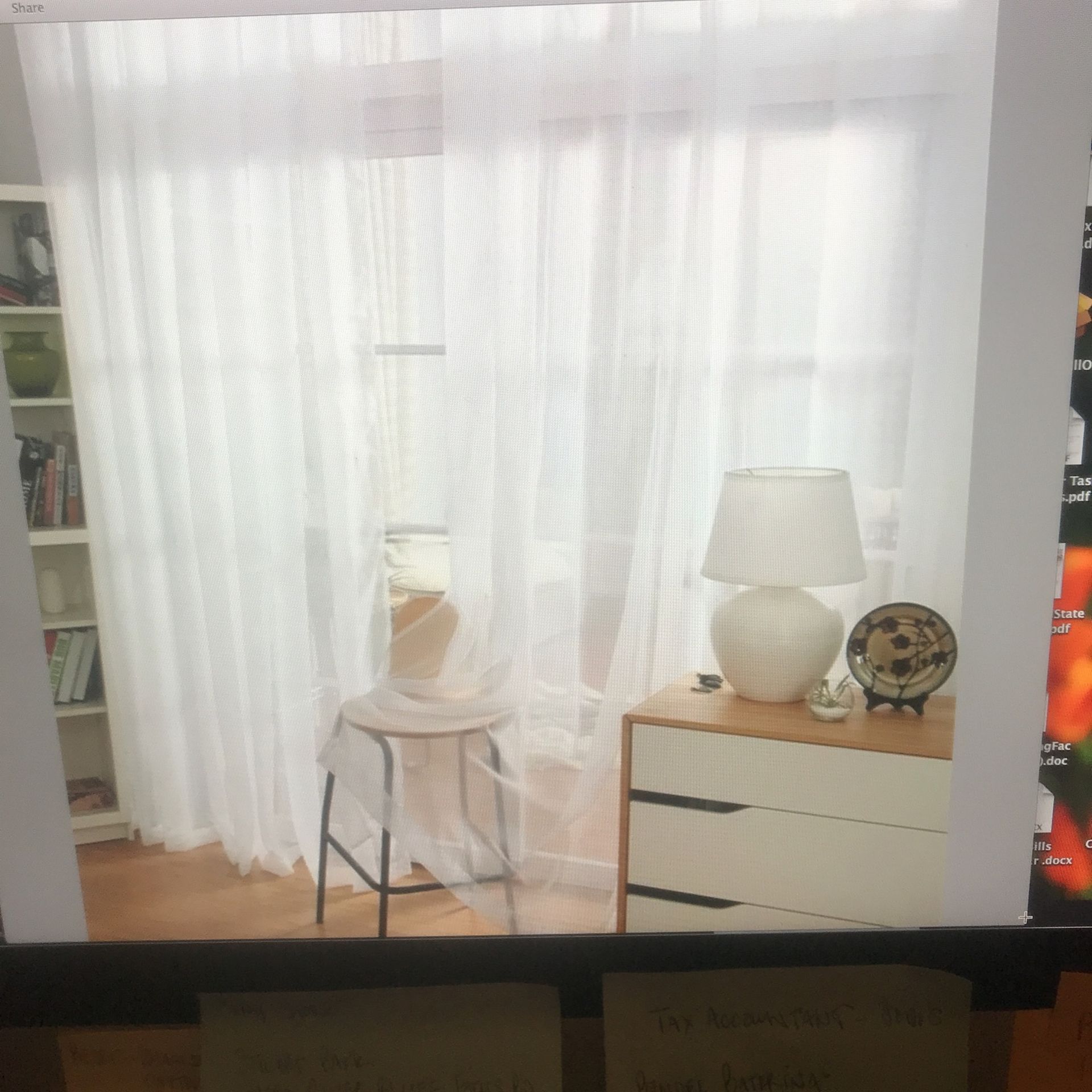 NEW - IKEA TERESIA SHEER CURTAINS - 2 Panels Per Package - 57” x 98” ( Have 4 sets)